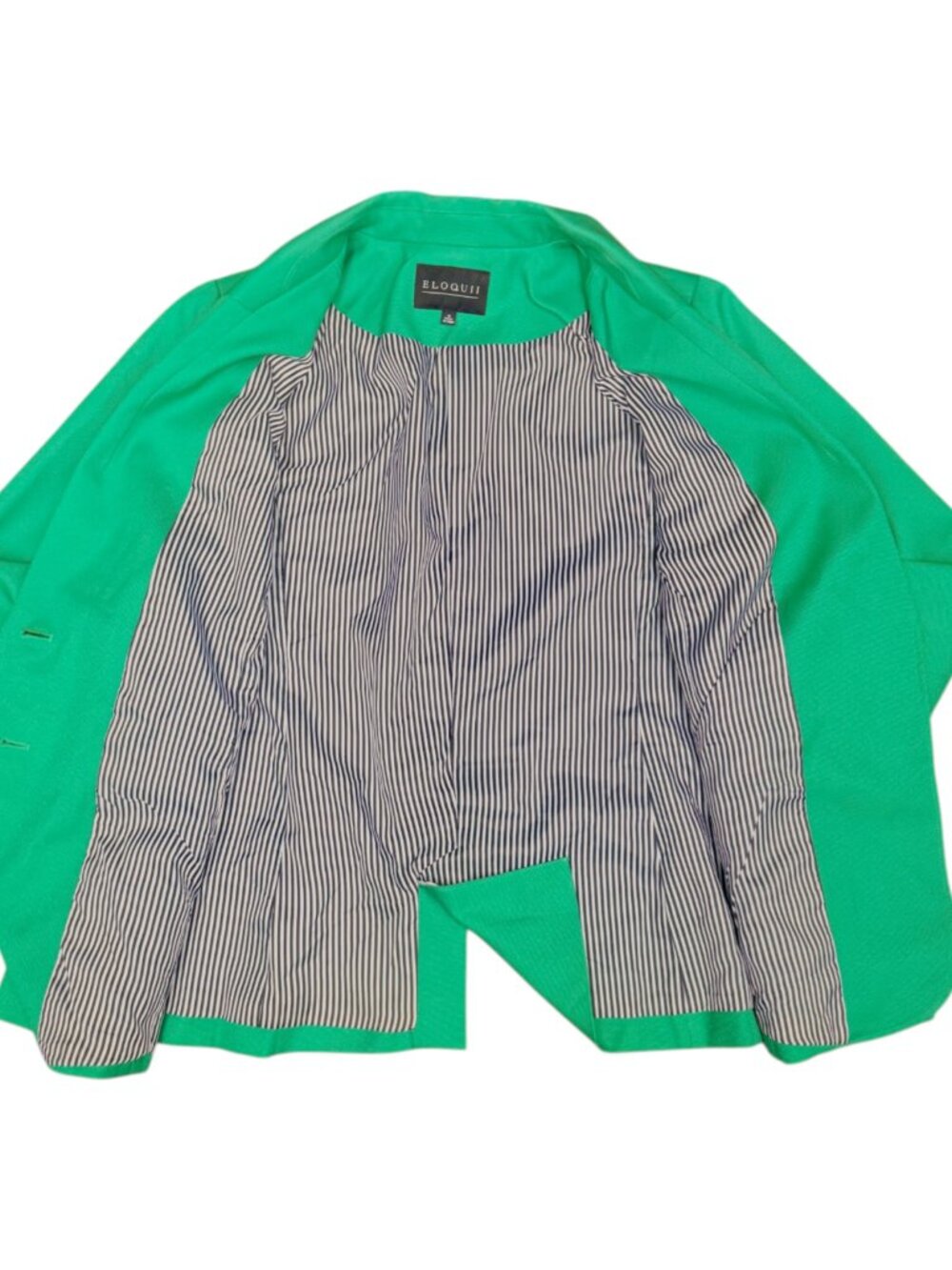 ELOQUII Women's EUC Quinn Blazer in Kelly Green #4355 | Size 16 - Picture 6 of 11